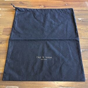 Rag & Bone Black Dust Bag Drawstring Cover Sleeve Protective Case